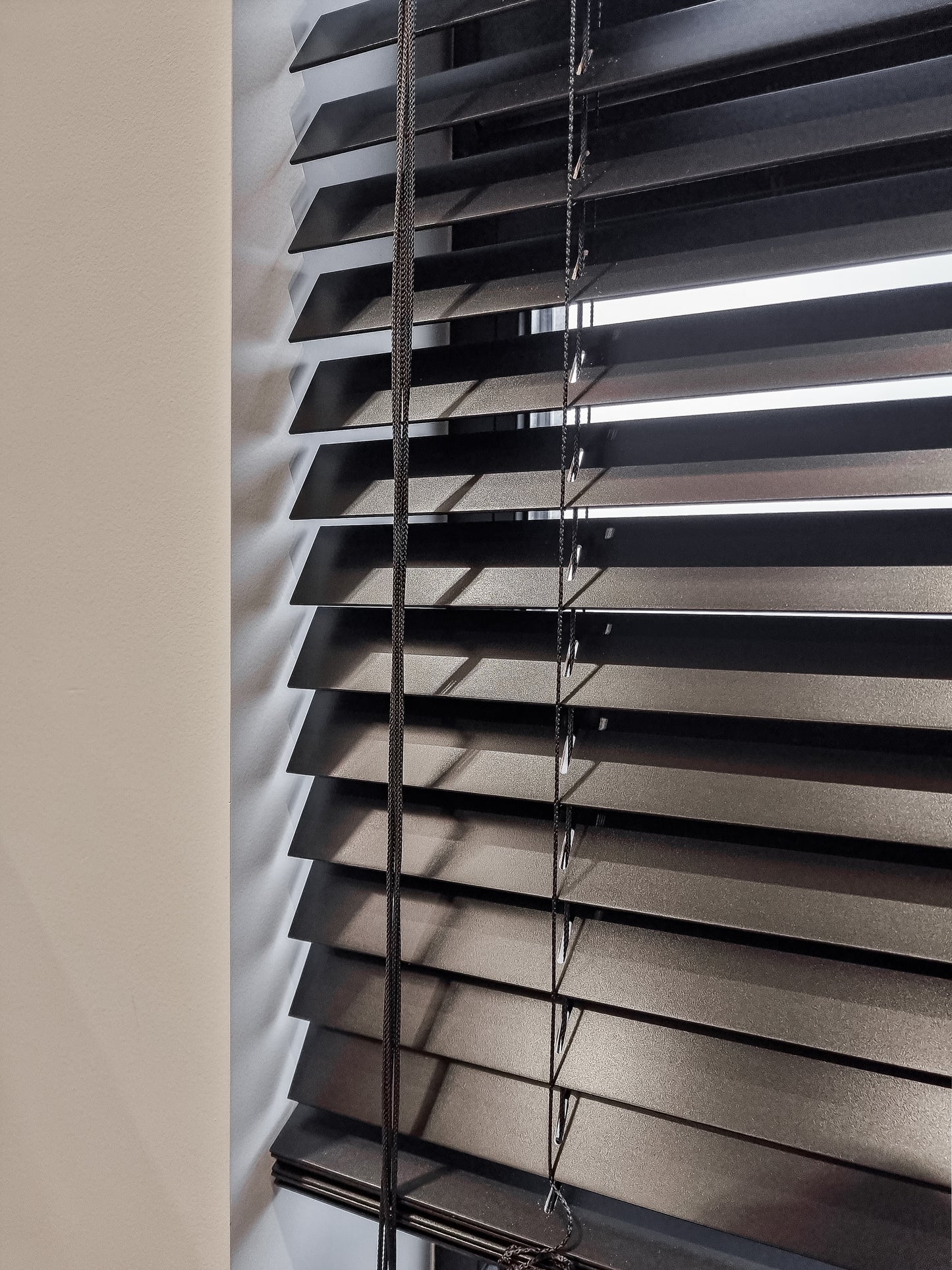 Black Wood Blinds