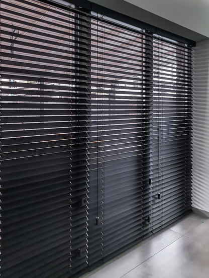 Black Wood Blinds