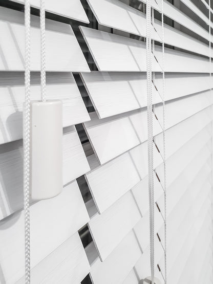 White Bamboo Blinds