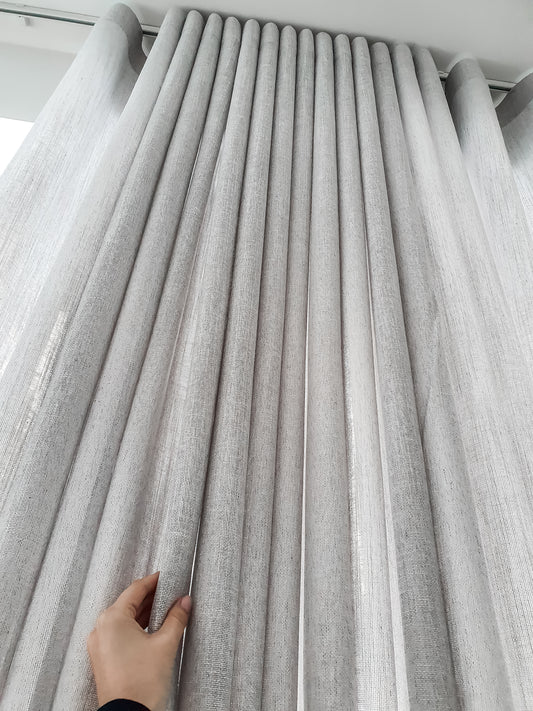 Ripple Folds sheer curtains, Living Room Curtains, Custom made