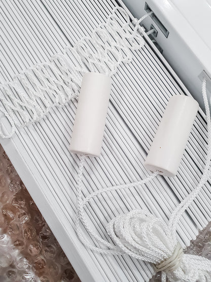 White Bamboo Blinds