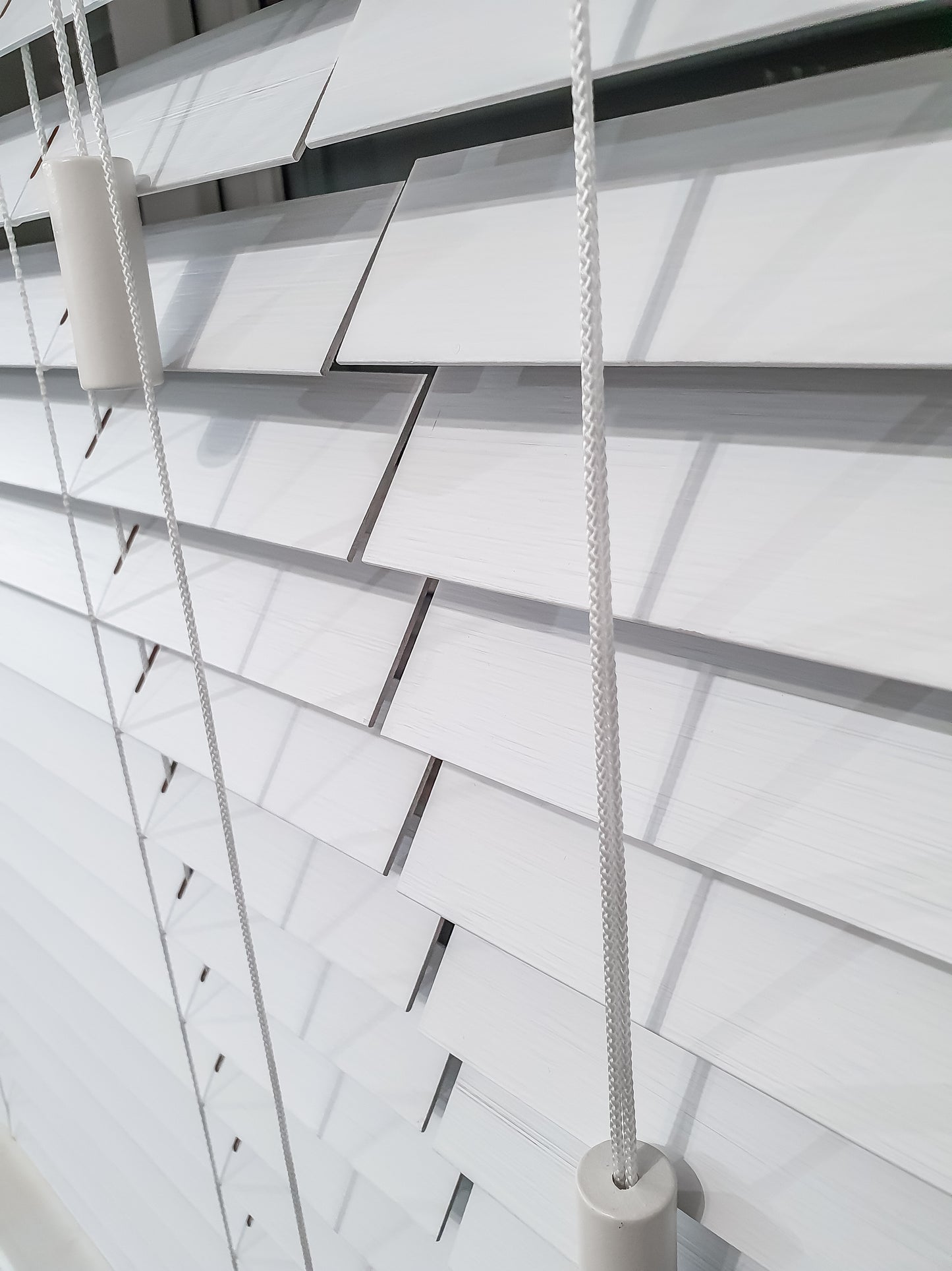 White Bamboo Blinds