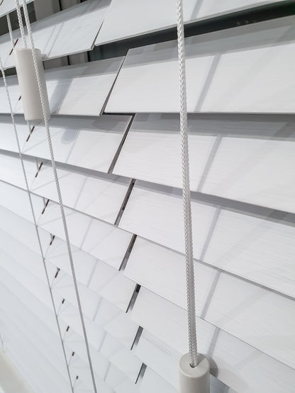 White Bamboo Blinds